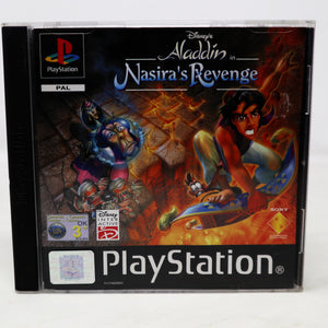 Vintage 2000 Playstation 1 PS1 Disney's Aladdin In Nasira's Revenge Video Game Pal 1 Player Retro (Copy)