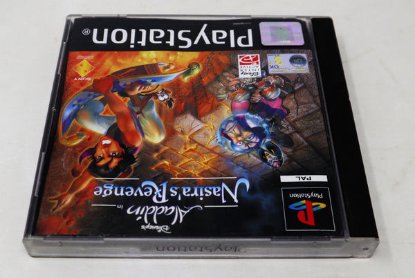 Vintage 2000 Playstation 1 PS1 Disney's Aladdin In Nasira's Revenge Video Game Pal 1 Player Retro (Copy)