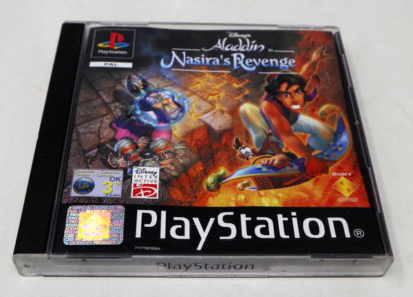 Vintage 2000 Playstation 1 PS1 Disney's Aladdin In Nasira's Revenge Video Game Pal 1 Player Retro (Copy)