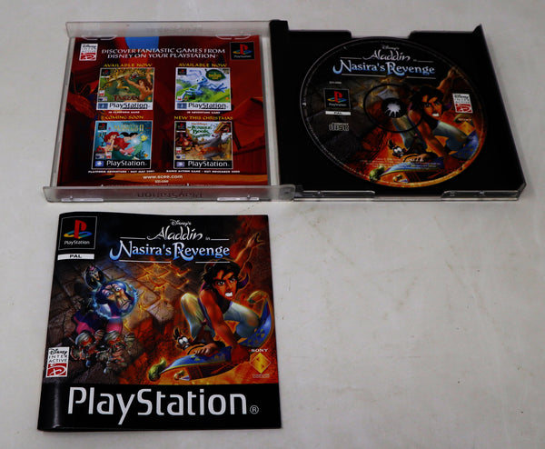 Vintage 2000 Playstation 1 PS1 Disney's Aladdin In Nasira's Revenge Video Game Pal 1 Player Retro (Copy)