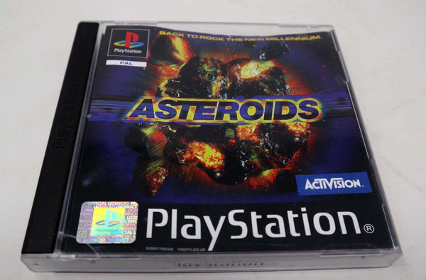 Vintage 1998 90s Playstation 1 PS1 Asteroids Video Game Pal 1-2 Players Arcade