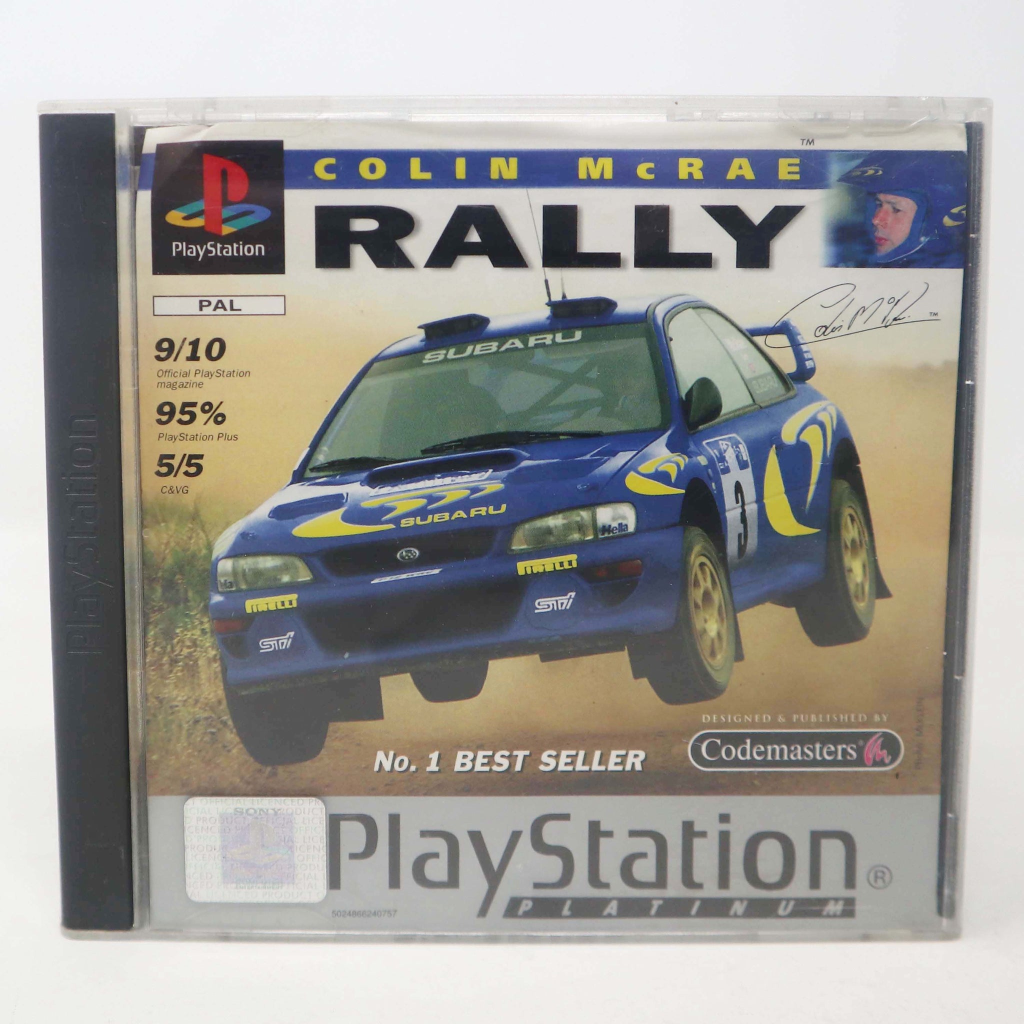 Ps1 Rally Vintage 1998 90s Playstation 1 PS1 Platinum Colin McRae Rally Video Ga ...