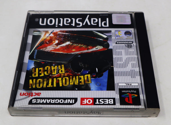 Vintage 1999 90s Playstation 1 PS1 Demolition Racer Racing Video Game Pal 1-2 Players Retro