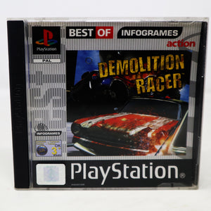 Vintage 1999 90s Playstation 1 PS1 Demolition Racer Racing Video Game Pal 1-2 Players Retro