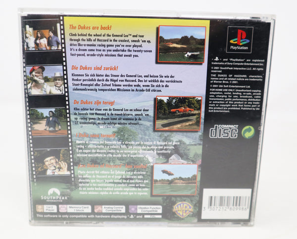 Vintage 2001 Playstation 1 PS1 Dukes Of Hazzard : Racing For Home Video Game Pal 1-2 Players Retro