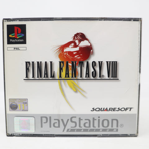 Vintage 2000 Playstation Platinum PS1 Final Fantasy VIII 8 Video Game Pal Version 1 Player Retro