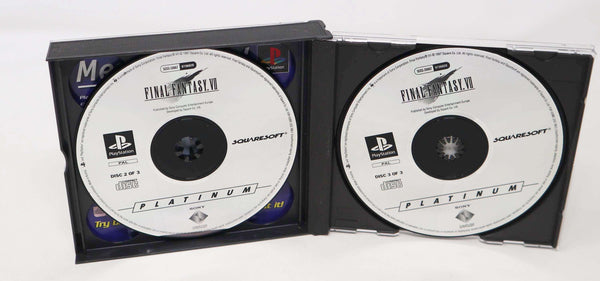 Vintage 1997 90s Playstation Platinum PS1 Final Fantasy VII 7 Video Game Pal Version 1 Player
