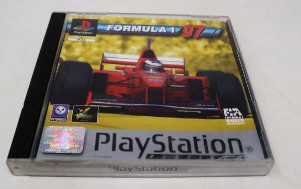 Vintage 1997 90s Playstation 1 PS1 Platinum Formula 1 97 Video Game Pal 1-2 Players F1