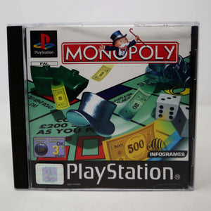Vintage 1997 90s Playstation 1 PS1 Monopoly Video Game Pal 1-4 Players