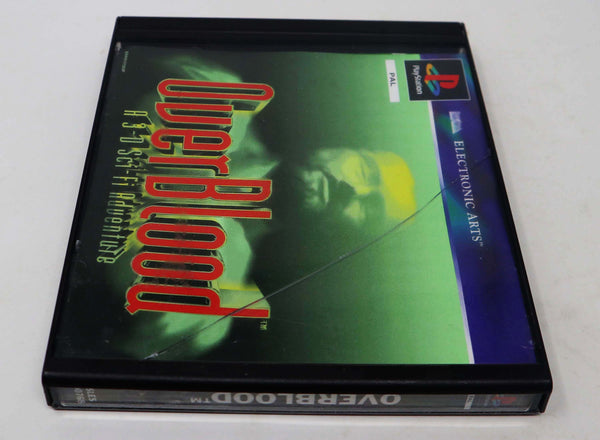 Vintage 1997 90s Playstation 1 PS1 Overblood A 3-D Sci-Fi Adventure Video Game Pal 1 Player