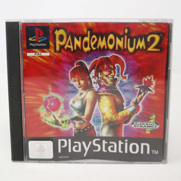 Vintage 1997 90s Playstation 1 PS1 Pandemonium 2 Video Game Pal 1 Player