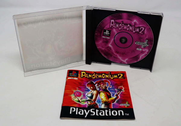 Vintage 1997 90s Playstation 1 PS1 Pandemonium 2 Video Game Pal 1 Player