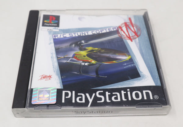 Vintage 2000 Playstation 1 PS1 R/C Stunt Copter Helicopter Video Game Pal 1-2 Players Retro