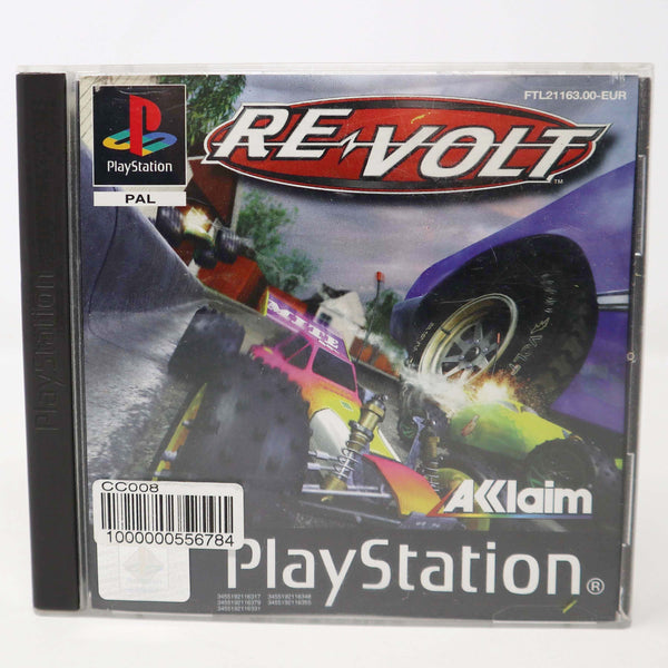 Vintage 1999 90s Playstation 1 PS1 Re-Volt Video Game Pal Version 1-2 Players Remote Control Racing