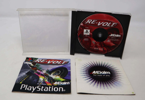 Vintage 1999 90s Playstation 1 PS1 Re-Volt Video Game Pal Version 1-2 Players Remote Control Racing