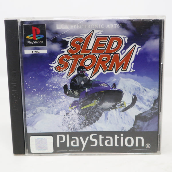 Vintage 1999 90s Playstation 1 PS1 Sled Storm Video Game Pal 1-2 Players Retro