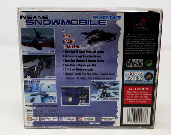 Vintage 1999 90s Playstation 1 PS1 Sled Storm Video Game Pal 1-2 Players Retro