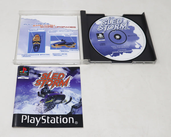 Vintage 1999 90s Playstation 1 PS1 Sled Storm Video Game Pal 1-2 Players Retro