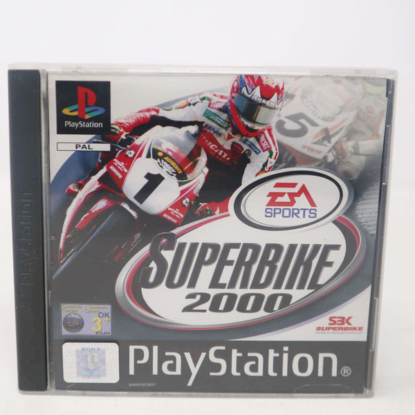 Vintage 1999 90s Playstation 1 PS1 Superbike 2000 Video Game Pal 1-2 Players Motorbike Motorcycle Racing