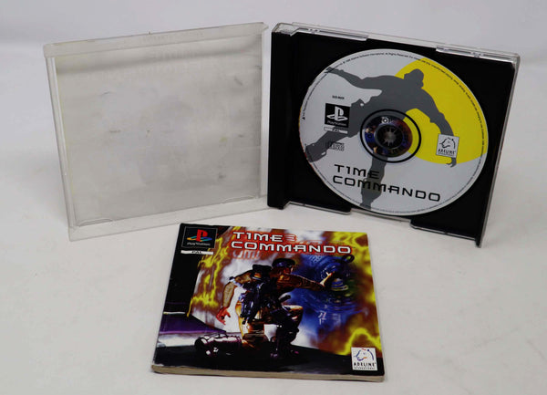 Vintage 1996 90s Playstation 1 PS1 Time Commando Video Game Pal Version 1 Player