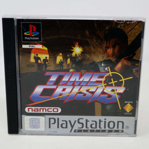 Vintage 1996 90s Playstation 1 PS1 Platinum Time Crisis Video Game Pal 1 Player Action