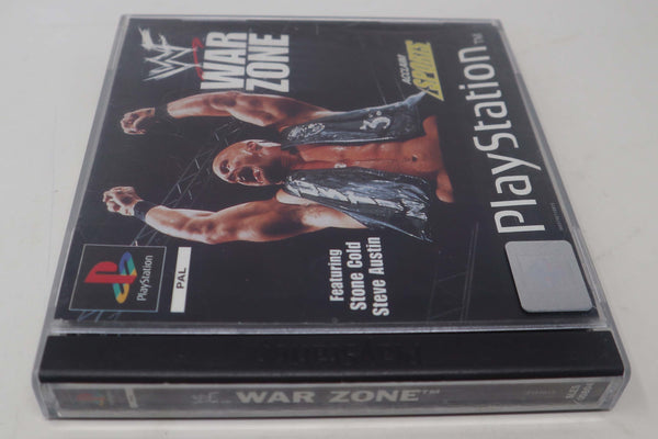 Vintage 1998 90s Playstation 1 PS1 World Wrestling Federation WWF War Zone Video Game Pal 1-2 Players Featuring Stone Cold Steve Austin