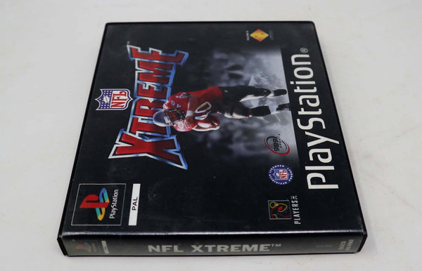 Vintage 1998 90s Playstation 1 PS1 NFL Xtreme Video Game Pal 1-2 Players Rare Rental Only Version