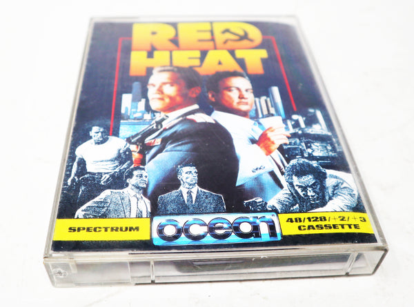 Vintage 1988 80s Spectrum 48K 128K +2 +3 Red Heat Cassette Tape Video Game Retro