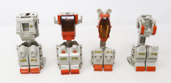 Vintage 1984 80s Bandai Gobots Robo Machine Battle Suit Power System 5 Transforming Action Figure Robot Boxed Rare Red Version Retro