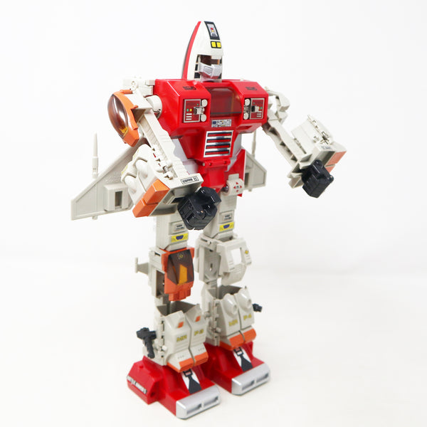Vintage 1984 80s Bandai Gobots Robo Machine Battle Suit Power System 5 Transforming Action Figure Robot Boxed Rare Red Version Retro