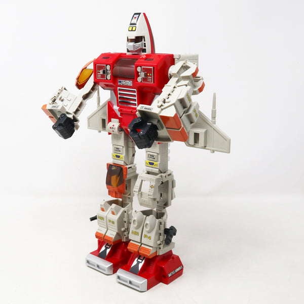 Vintage 1984 80s Bandai Gobots Robo Machine Battle Suit Power System 5 Transforming Action Figure Robot Boxed Rare Red Version Retro