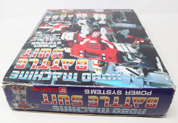 Vintage 1984 80s Bandai Gobots Robo Machine Battle Suit Power System 5 Transforming Action Figure Robot Boxed Rare Red Version Retro