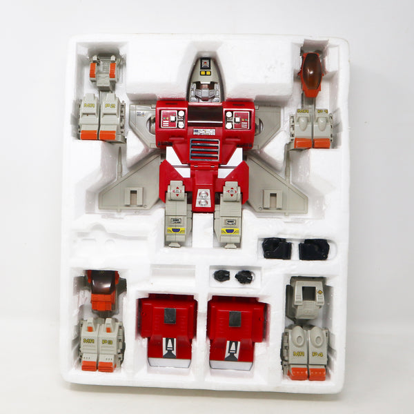 Vintage 1984 80s Bandai Gobots Robo Machine Battle Suit Power System 5 Transforming Action Figure Robot Boxed Rare Red Version Retro