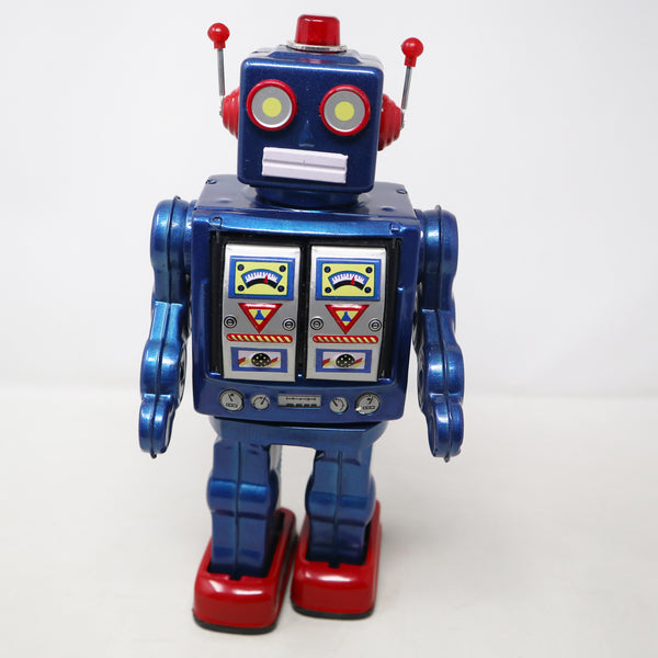 Vintage 1997 90s Schylling Robot 2000 The Millenium Robot 12" Shooting Walking Robot Toy Figure Boxed Rare Battery Operated Fully Working Retro