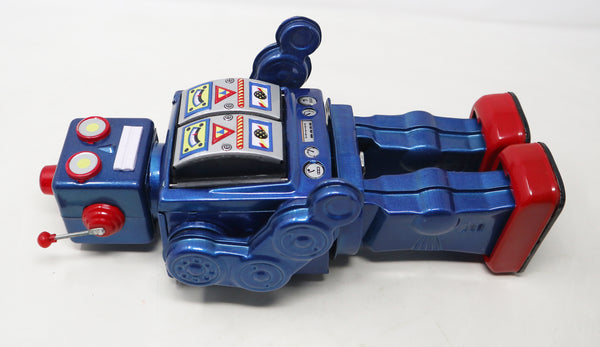 Vintage 1997 90s Schylling Robot 2000 The Millenium Robot 12" Shooting Walking Robot Toy Figure Boxed Rare Battery Operated Fully Working Retro
