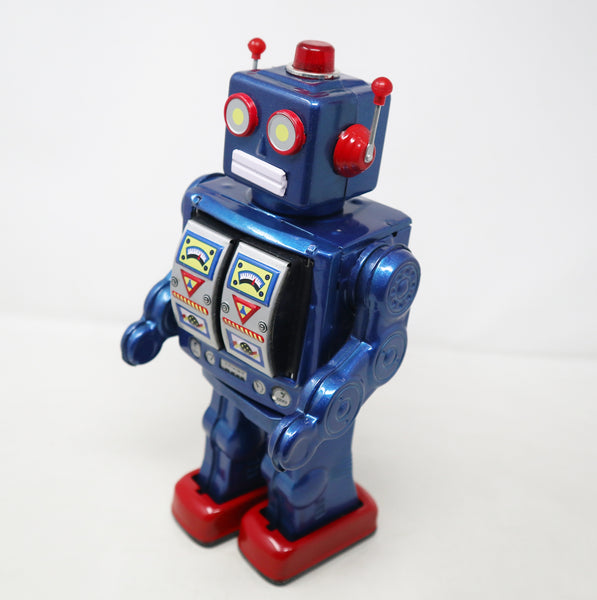 Vintage 1997 90s Schylling Robot 2000 The Millenium Robot 12" Shooting Walking Robot Toy Figure Boxed Rare Battery Operated Fully Working Retro