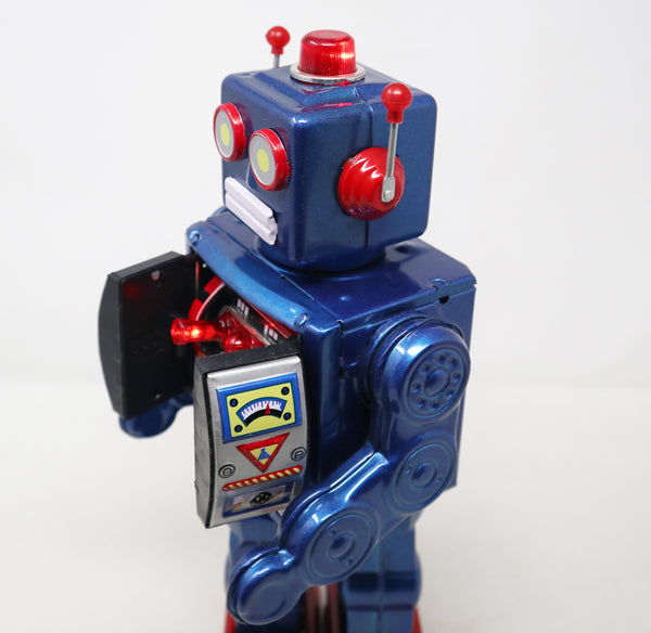 Vintage 1997 90s Schylling Robot 2000 The Millenium Robot 12" Shooting Walking Robot Toy Figure Boxed Rare Battery Operated Fully Working Retro