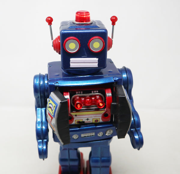 Vintage 1997 90s Schylling Robot 2000 The Millenium Robot 12" Shooting Walking Robot Toy Figure Boxed Rare Battery Operated Fully Working Retro
