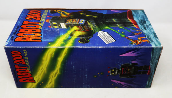 Vintage 1997 90s Schylling Robot 2000 The Millenium Robot 12" Shooting Walking Robot Toy Figure Boxed Rare Battery Operated Fully Working Retro