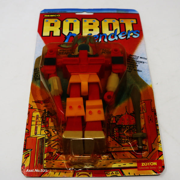 Vintage 1984 80s Remco Robot Defenders Zoton - Collectible Series - 34 Fully Poseable 5" Action Figure MOC Carded Sealed Rare