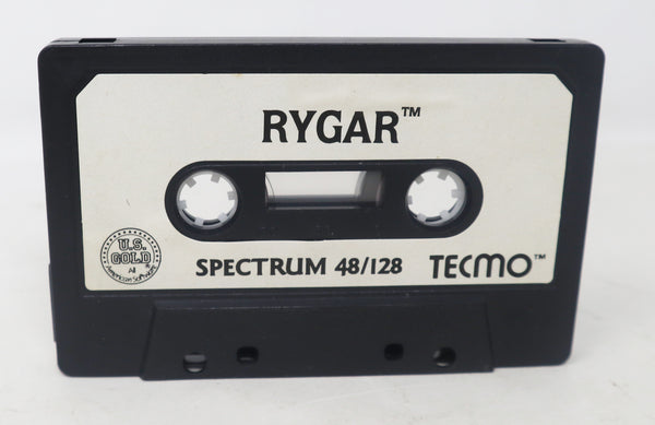 Vintage 1986 80s Spectrum 48K 128K U.S. Gold Techmo Rygar Cassette Tape Video Game Retro