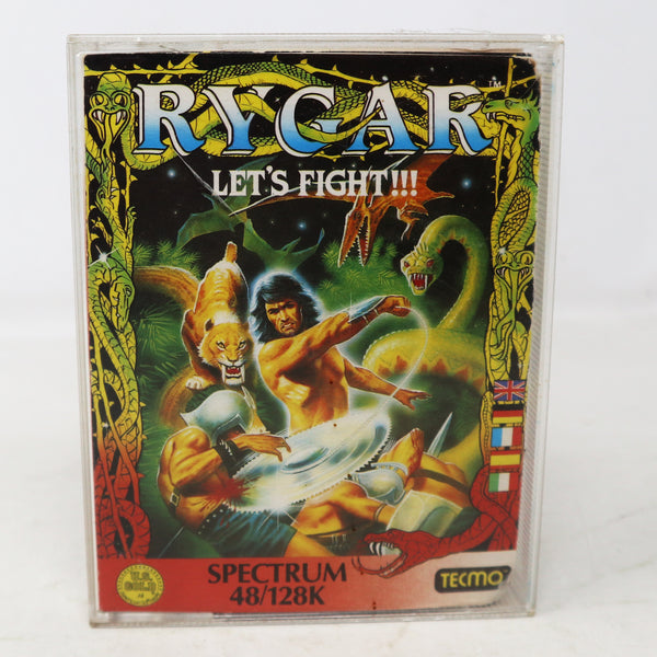 Vintage 1986 80s Spectrum 48K 128K U.S. Gold Techmo Rygar Cassette Tape Video Game Retro