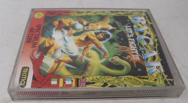 Vintage 1986 80s Spectrum 48K 128K U.S. Gold Techmo Rygar Cassette Tape Video Game Retro