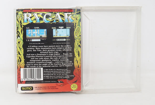 Vintage 1986 80s Spectrum 48K 128K U.S. Gold Techmo Rygar Cassette Tape Video Game Retro