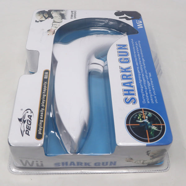 PEGA Shark Gun For Use With The Wii Remote Nunchuk For Playing Video Games Boxed MISB Sealed