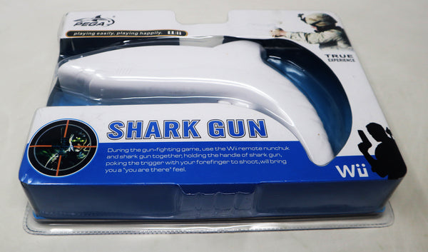 PEGA Shark Gun For Use With The Wii Remote Nunchuk For Playing Video Games Boxed MISB Sealed