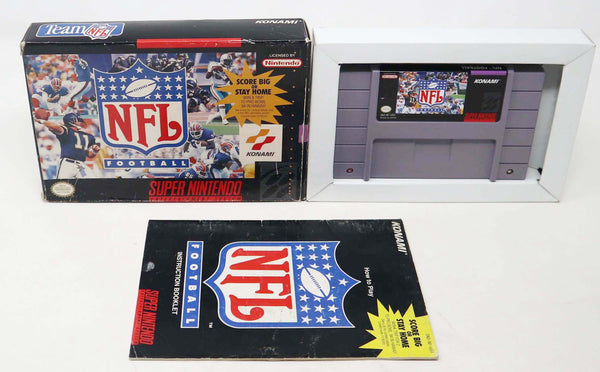 Vintage 1993 90s Super Nintendo Entertainment System SNES NFL Football Game Boxed NTSC Rare