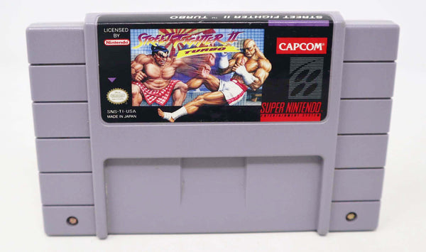 Vintage 1991 90s Super Nintendo Entertainment System SNES Street Fighter II 2 Turbo Video Game Boxed NTSC