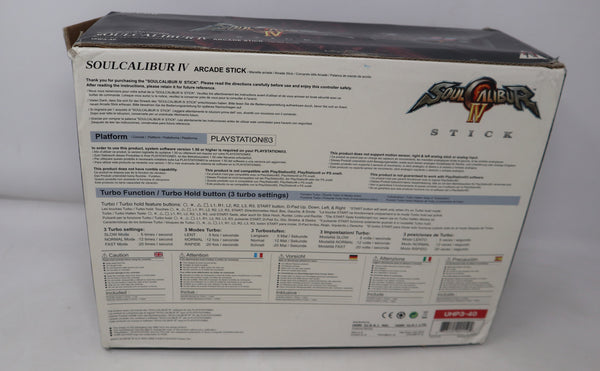 Vintage Sony Playstation 3 PS3 Hori Soul Calibur IV 4 Fighting Stick Arcade Fightstick Joystick Joypad Controller UHP3-40 Boxed Retro Gaming