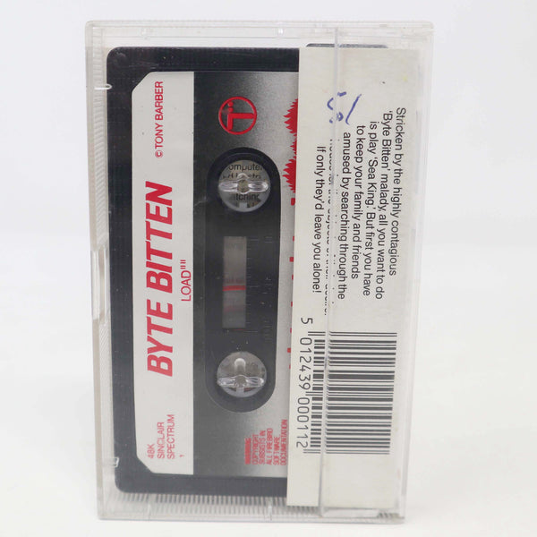 Vintage 1980s Spectrum 48K Byte Bitten Cassette Tape Video Game